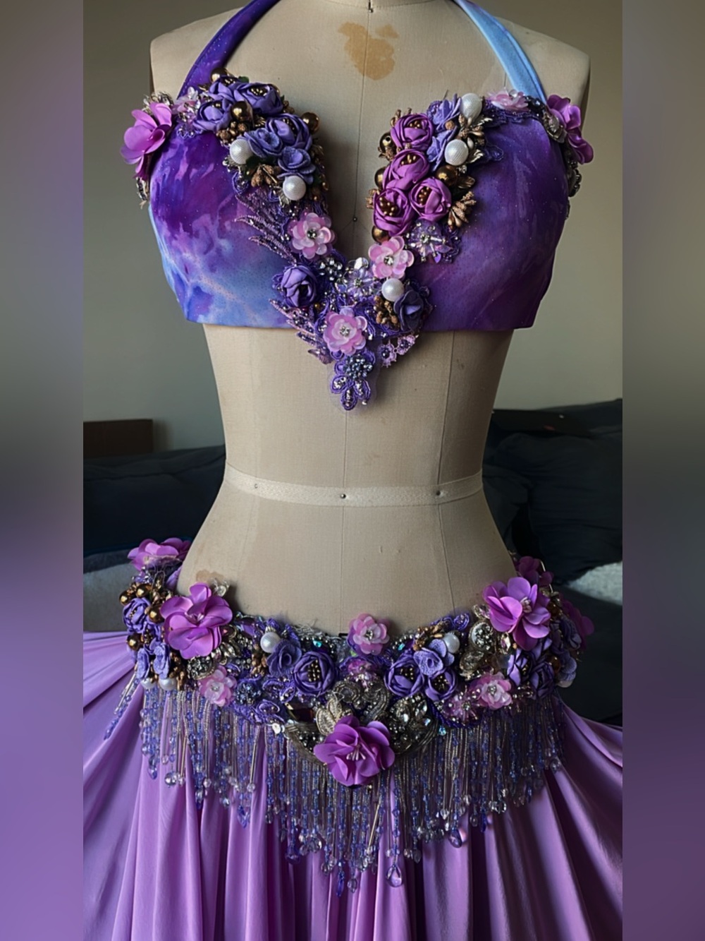 Lilac Garden Faerie Bellydance Dance Costume 💜